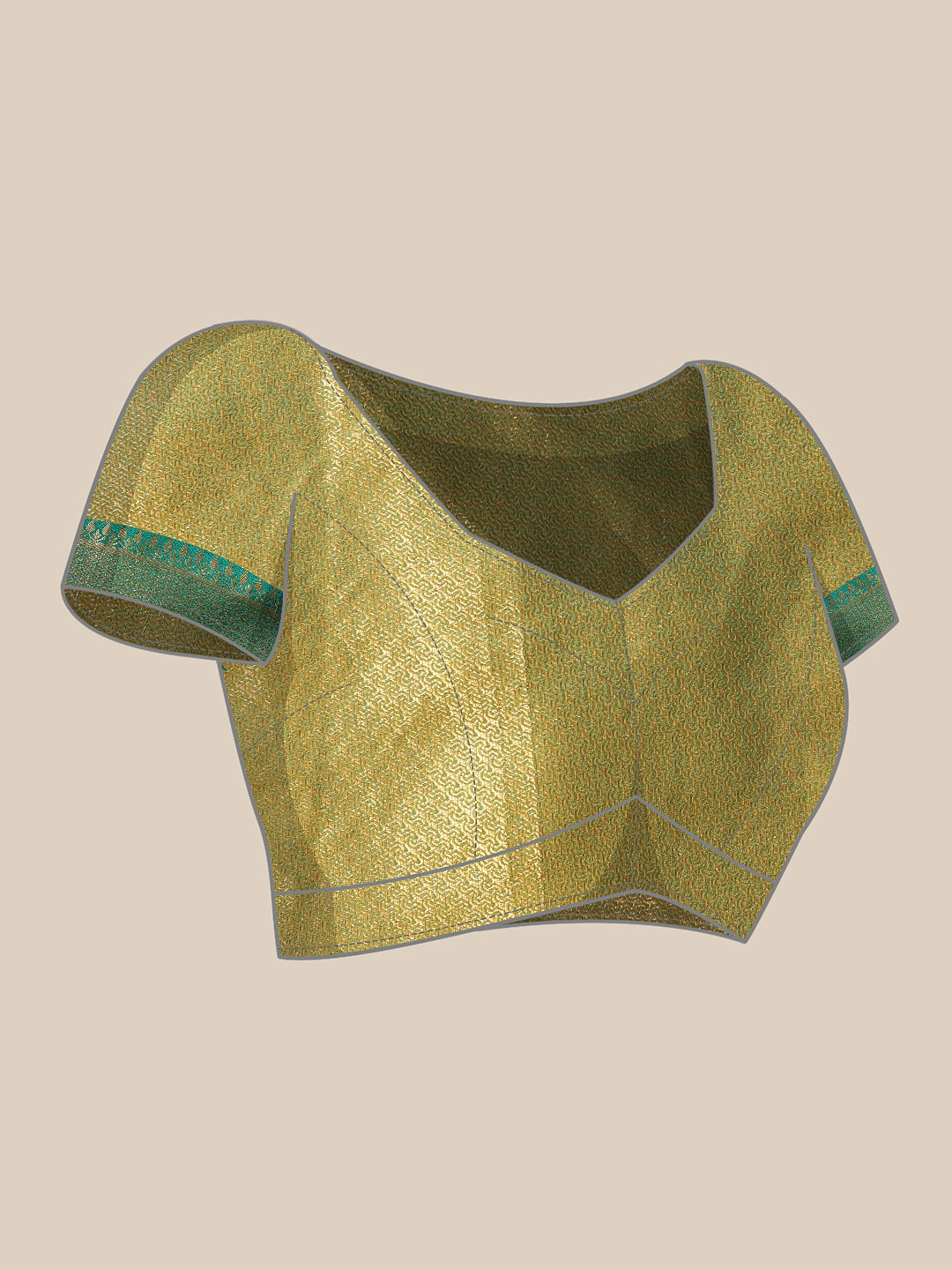 Banarasi Soft Silk Jal Design Saree with Contrast Border and Pallu