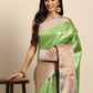 Women's Tissue Silk Silver Zari Saree