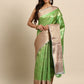 Women's Tissue Silk Silver Zari Saree