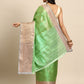 Women's Tissue Silk Silver Zari Saree