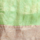 Women's Tissue Silk Silver Zari Saree