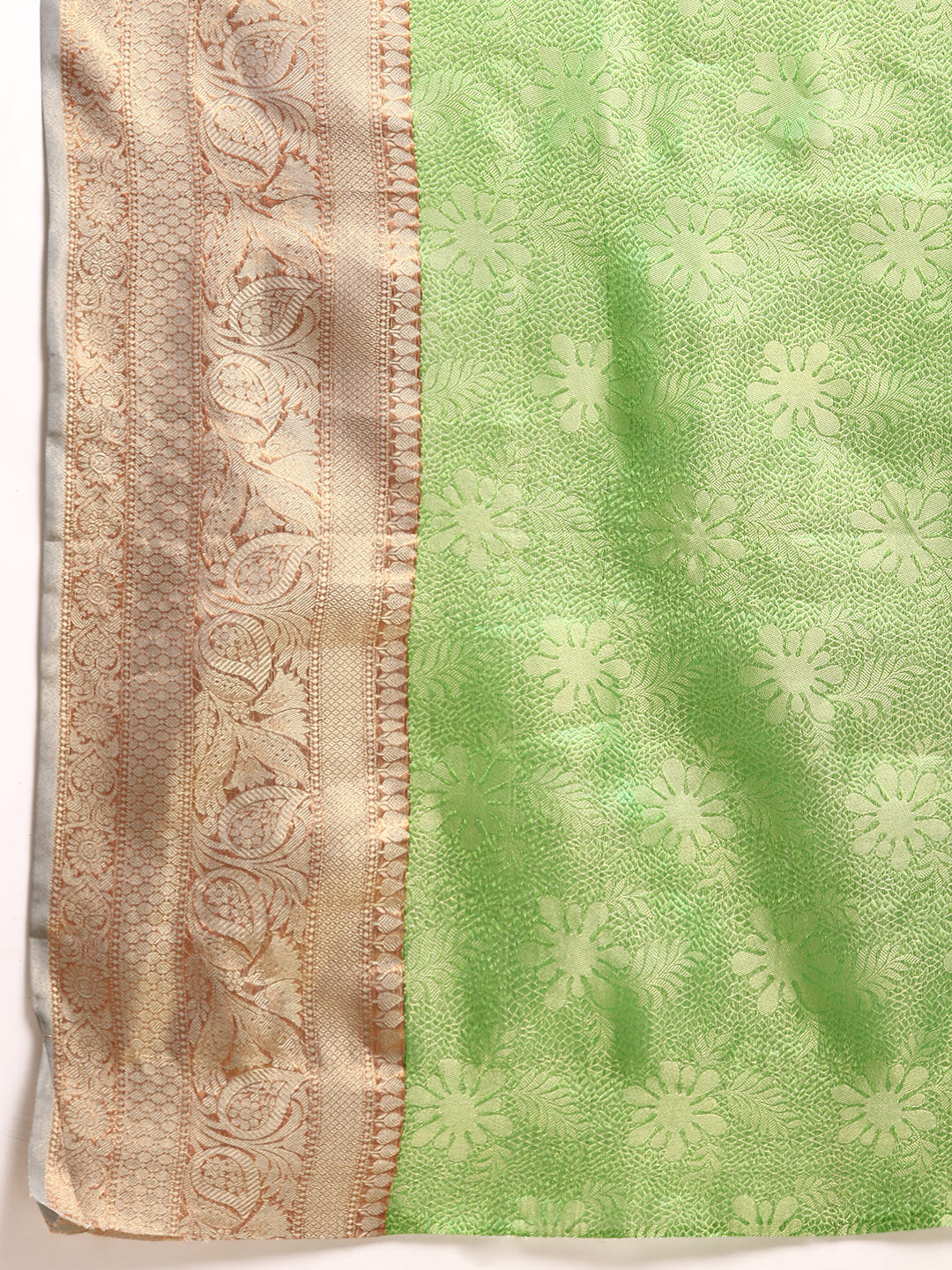 Women's Tissue Silk Silver Zari Saree