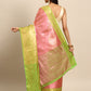 Women's Tissue Silk Silver Zari Saree