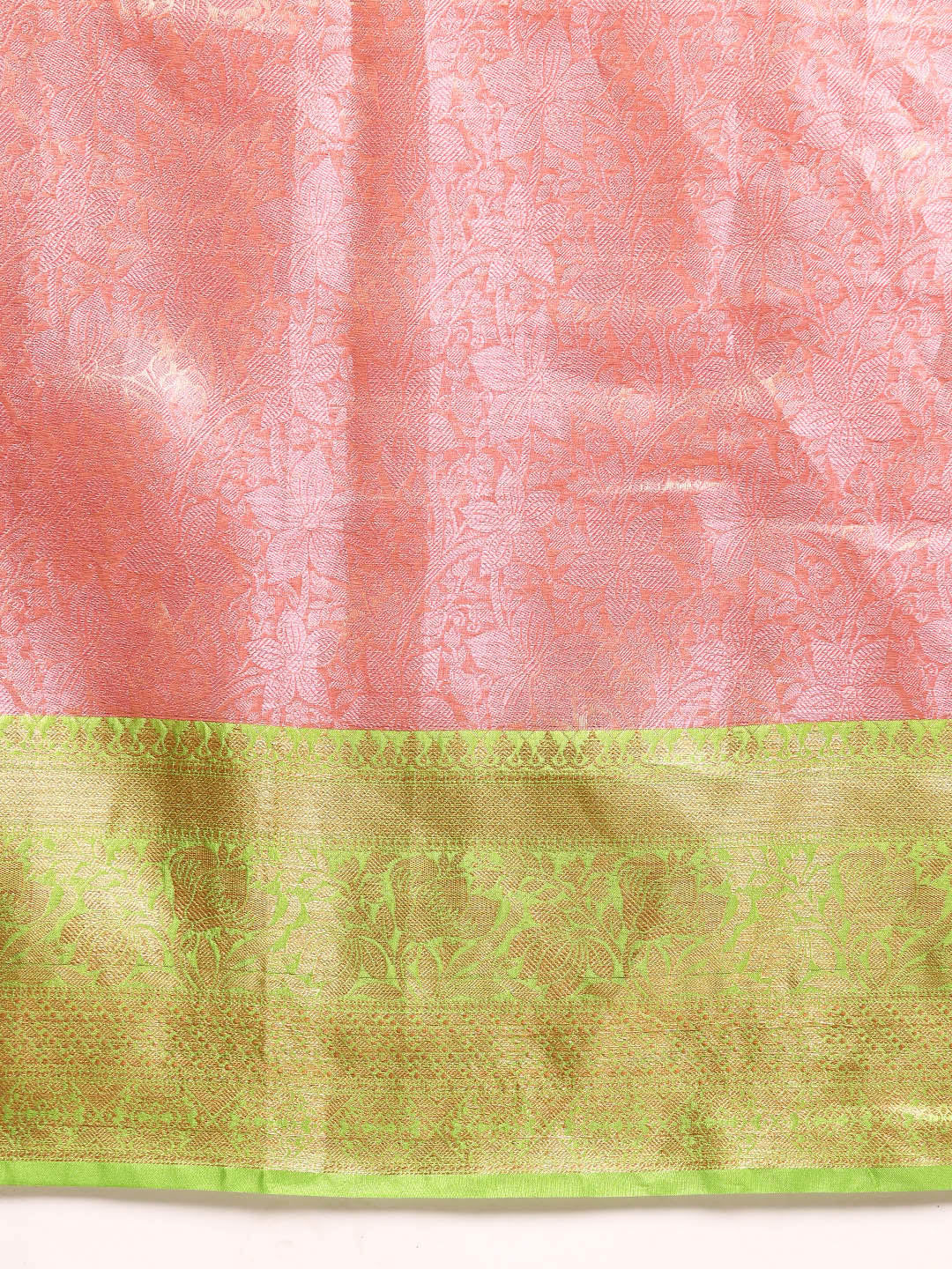 Women's Tissue Silk Silver Zari Saree