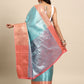 Women's Tissue Silk Silver Zari Saree