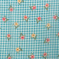 Digital Printed Sky Blue Floral Checks Chanderi Saree