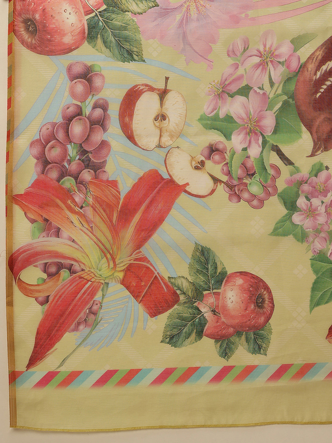 Animal Digital Print Chanderi Saree