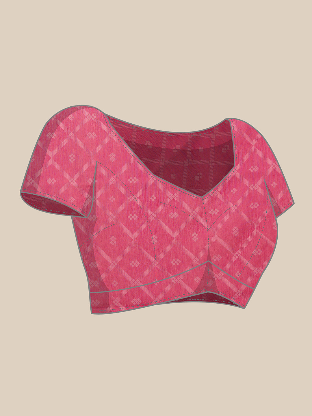 Animal Digital Print Chanderi Saree