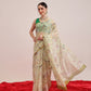 Animal Digital Print Chanderi Saree