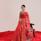 Animal Digital Print Chanderi Saree