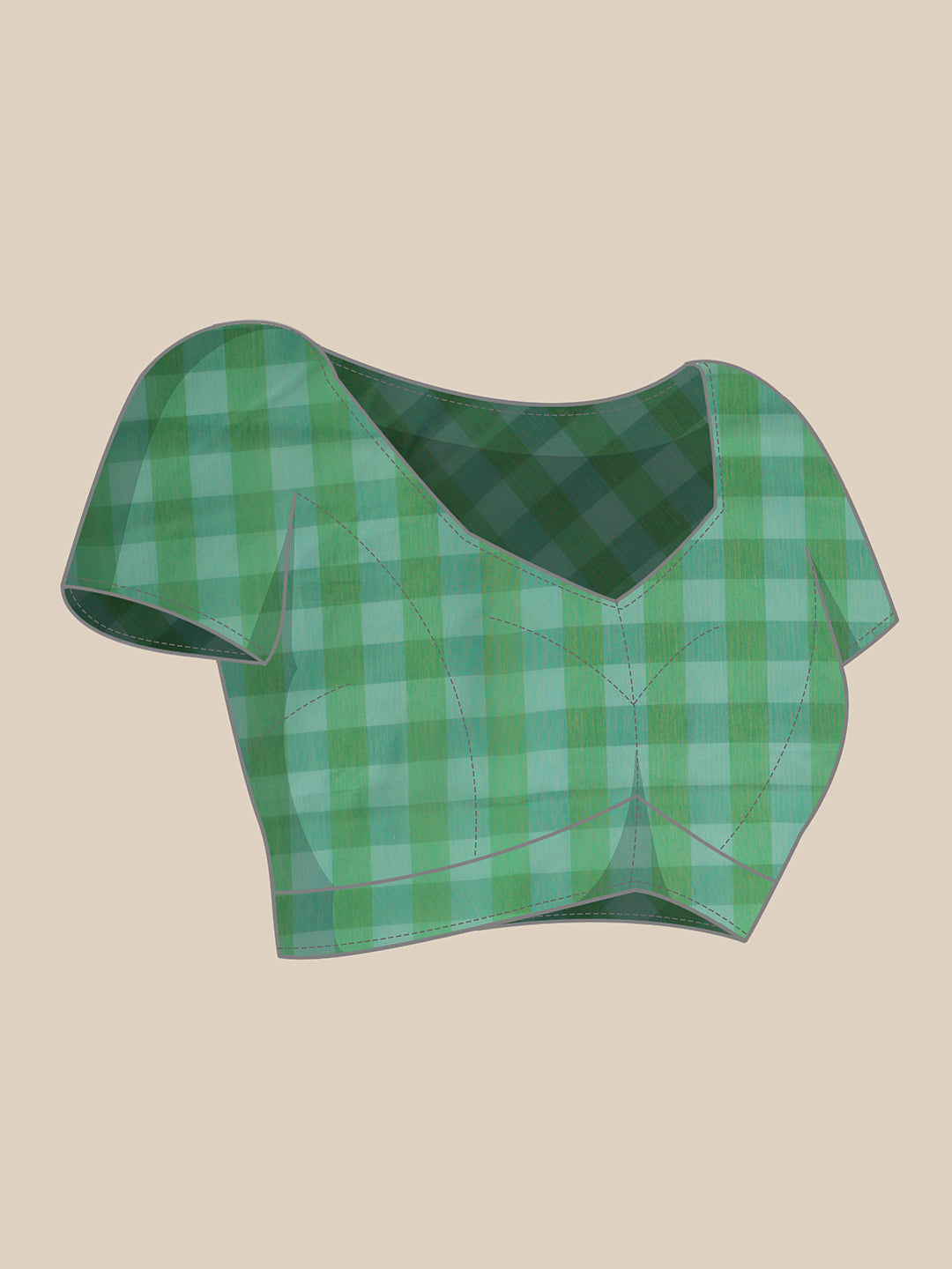 Animal Digital Print Chanderi Saree