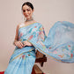Animal Digital Print Chanderi Saree