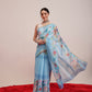 Animal Digital Print Chanderi Saree