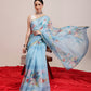 Animal Digital Print Chanderi Saree