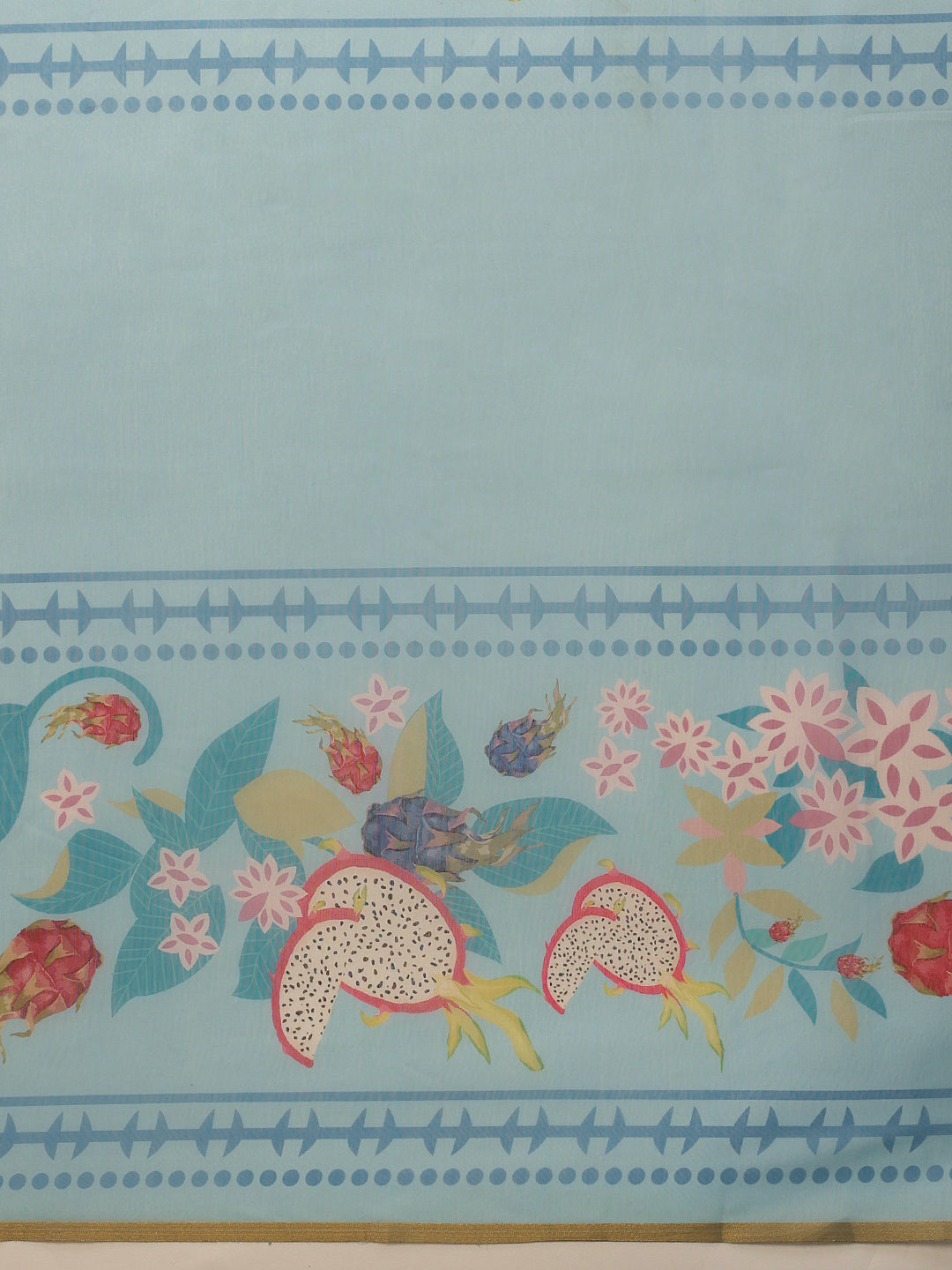 Animal Digital Print Chanderi Saree