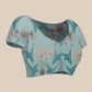 Animal Digital Print Chanderi Saree