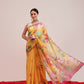 Fruits Printed Chanderi Cotton Saree