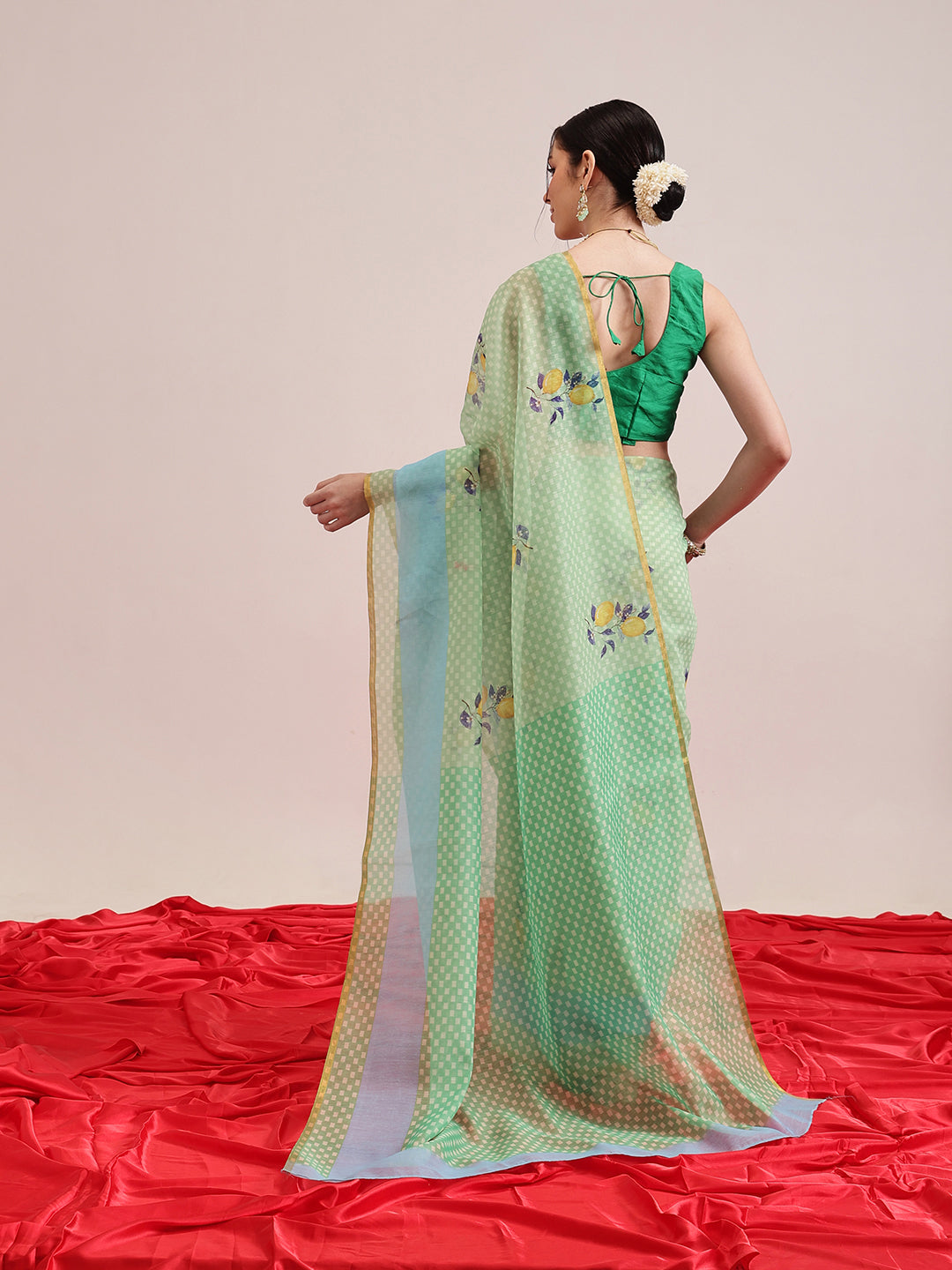 Chanderi Cotton Digital Printed Saree