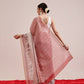 Striped Chanderi Cotton Digital Printed Maroon Saree