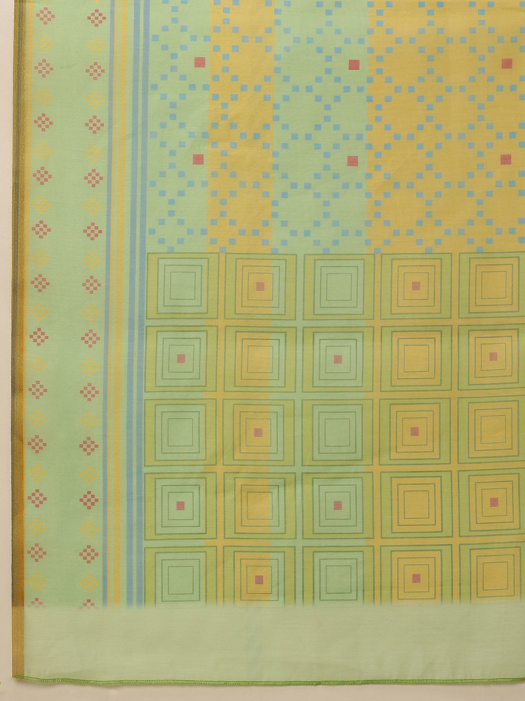 Chanderi Cotton Digital Printed Saree