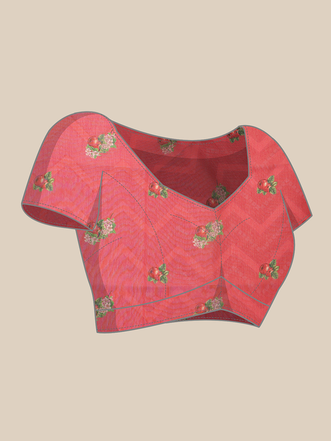 Chanderi Cotton Digital Printed Saree