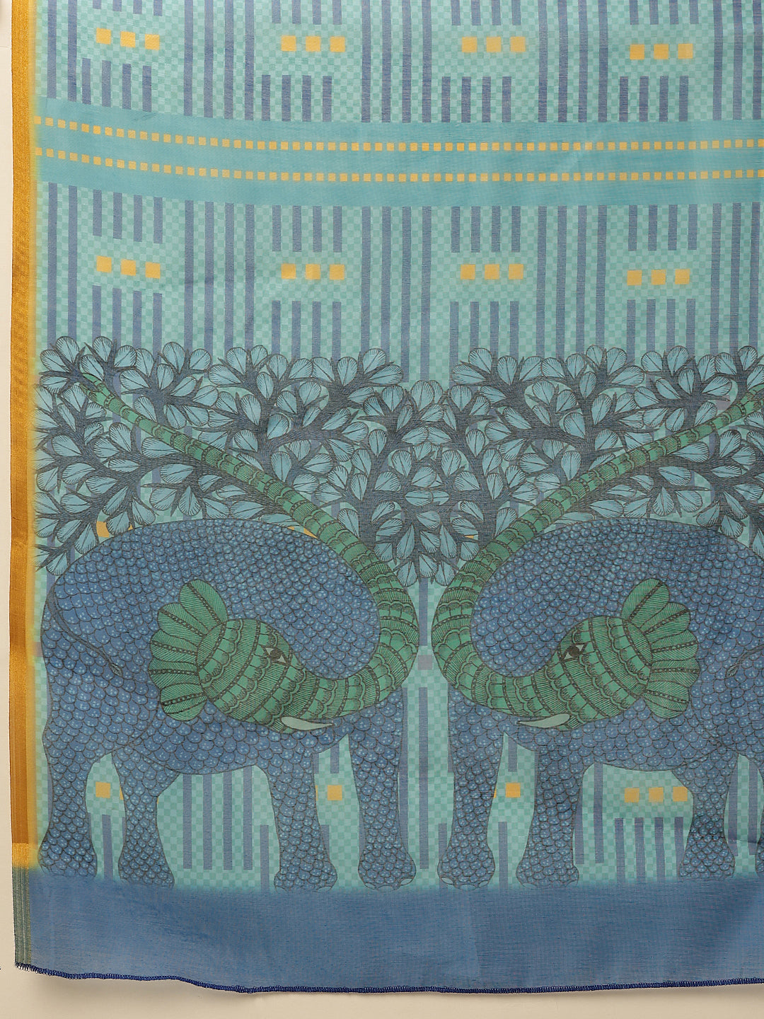 Chanderi Cotton Digital Printed Saree