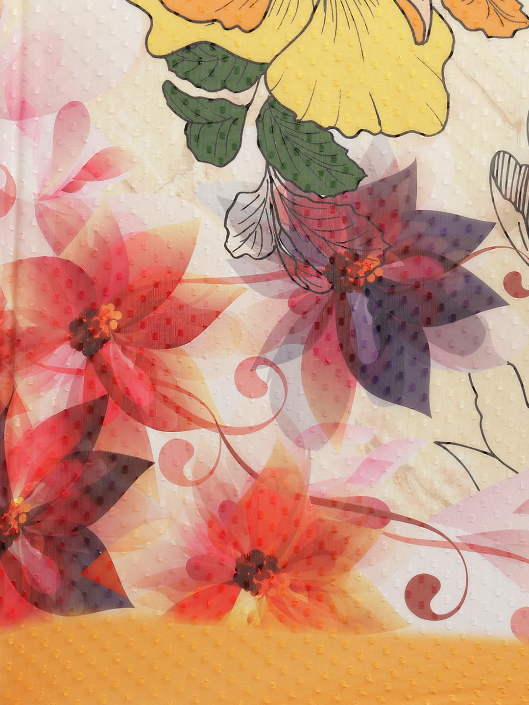 Chiffon Bland Woven Deisgn Saree