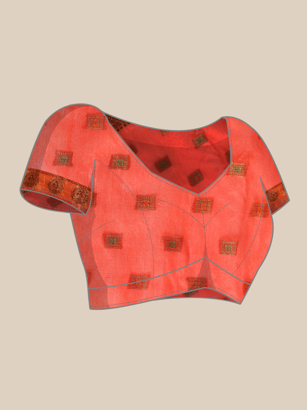 Women's Floral Woven Cotton Saree