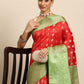 Women's Kanjiwaram Silk Woven Saree