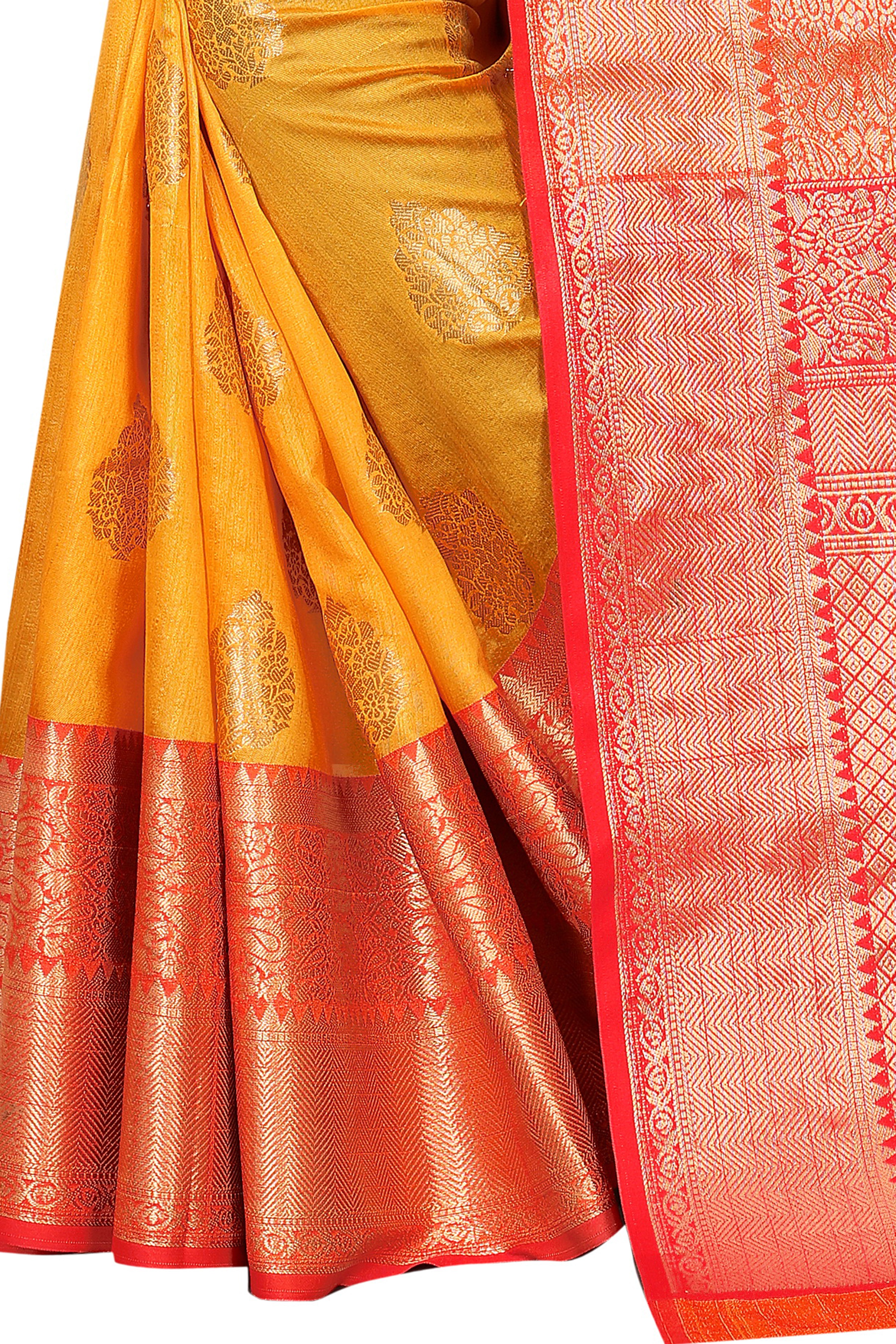 Women's Kanjiwaram Silk Woven Saree