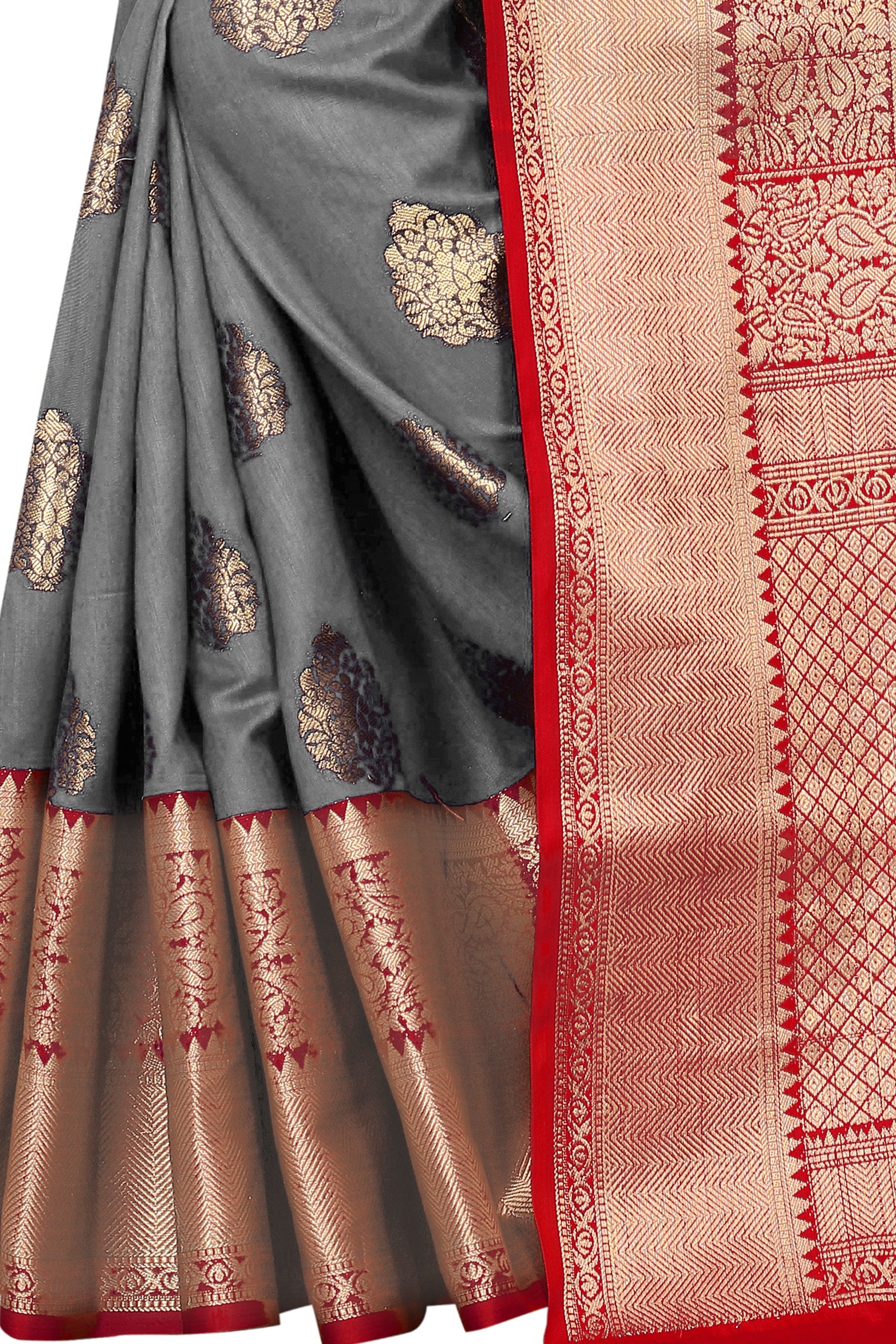 Women's Kanjiwaram Silk Woven Saree