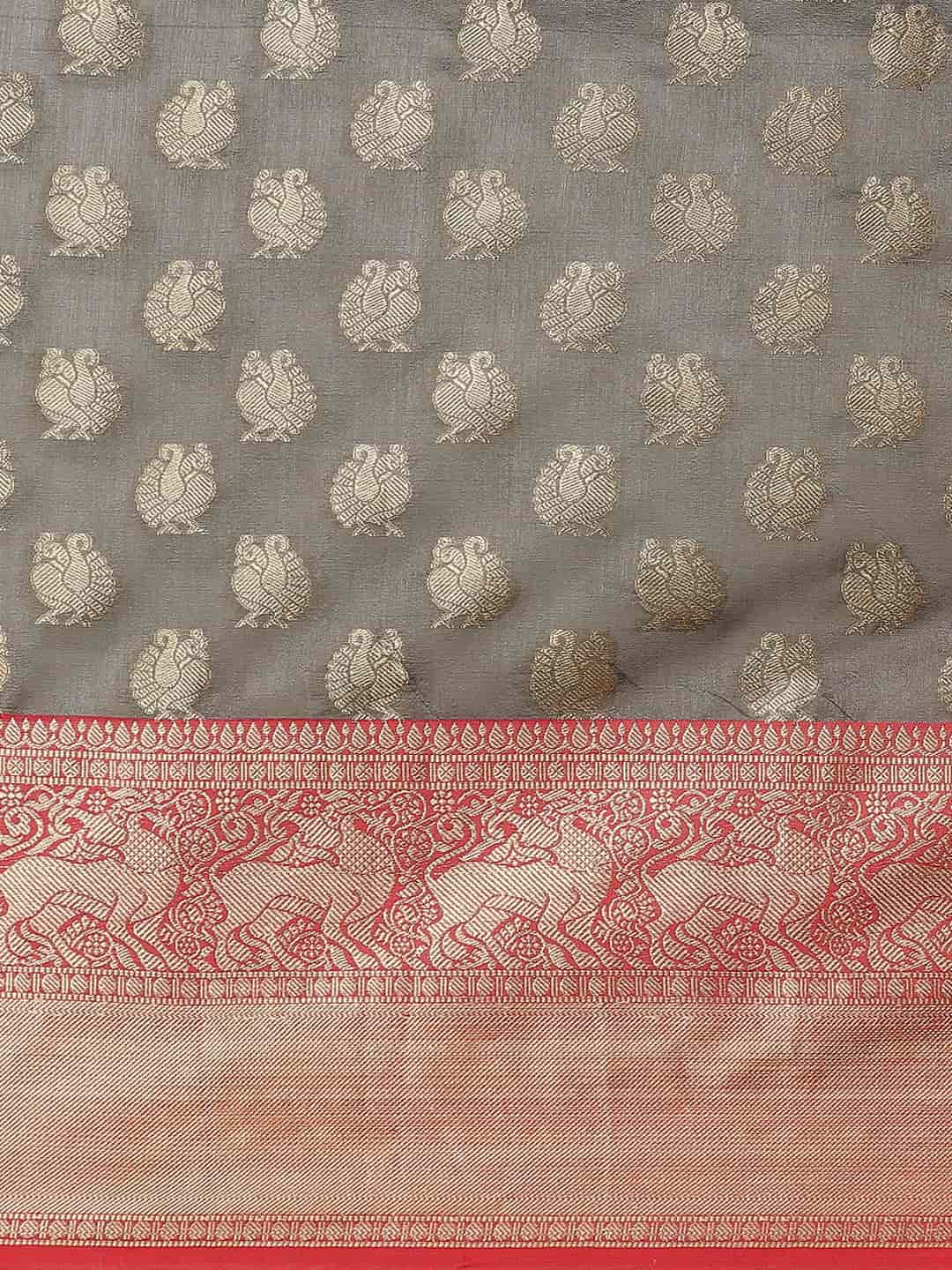 Women's Kanjiwaram Silk Woven Saree