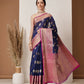 Women's Kanjiwaram Silk Woven Saree