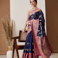 Women's Kanjiwaram Silk Woven Saree