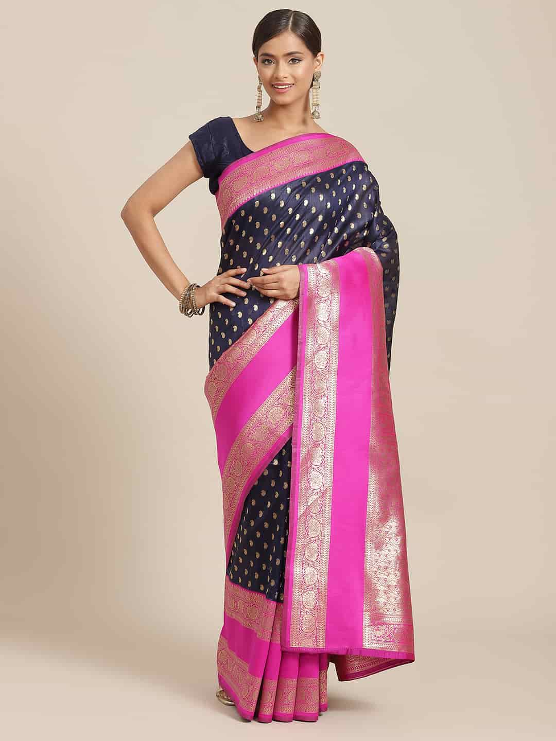 Women's Kanjiwaram Silk Woven Saree
