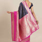 Women's Kanjiwaram Silk Woven Saree