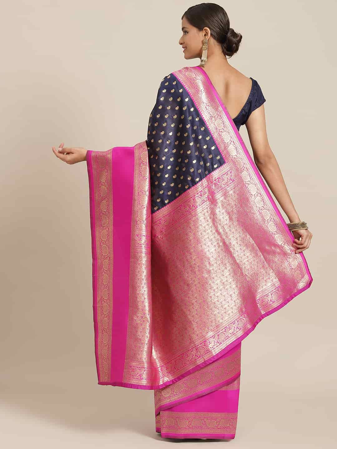 Women's Kanjiwaram Silk Woven Saree