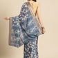 Floral Print Soft Silk Zari Woven Saree