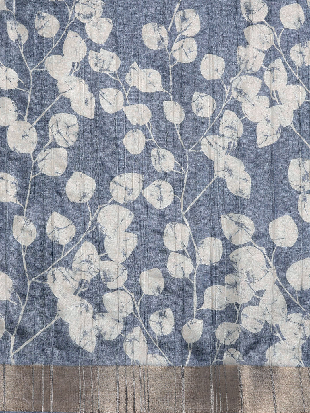Floral Print Soft Silk Zari Woven Saree