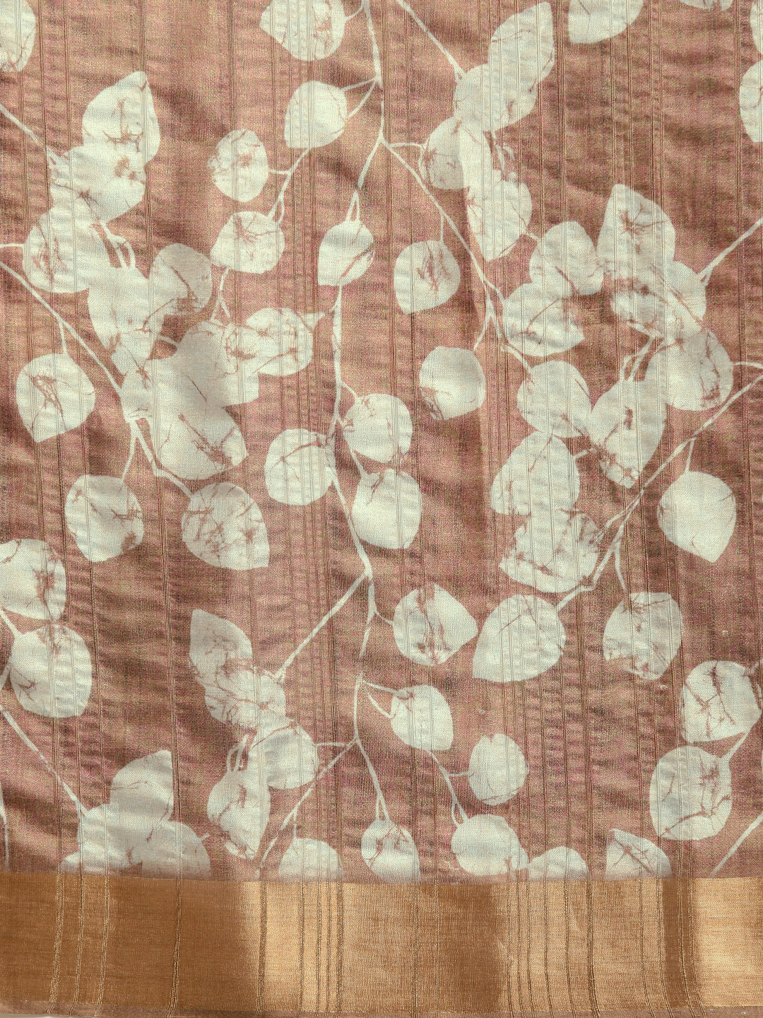 Floral Print Soft Silk Zari Woven Saree