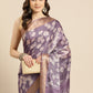 Floral Print Soft Silk Zari Woven Saree