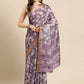 Floral Print Soft Silk Zari Woven Saree