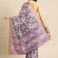 Floral Print Soft Silk Zari Woven Saree