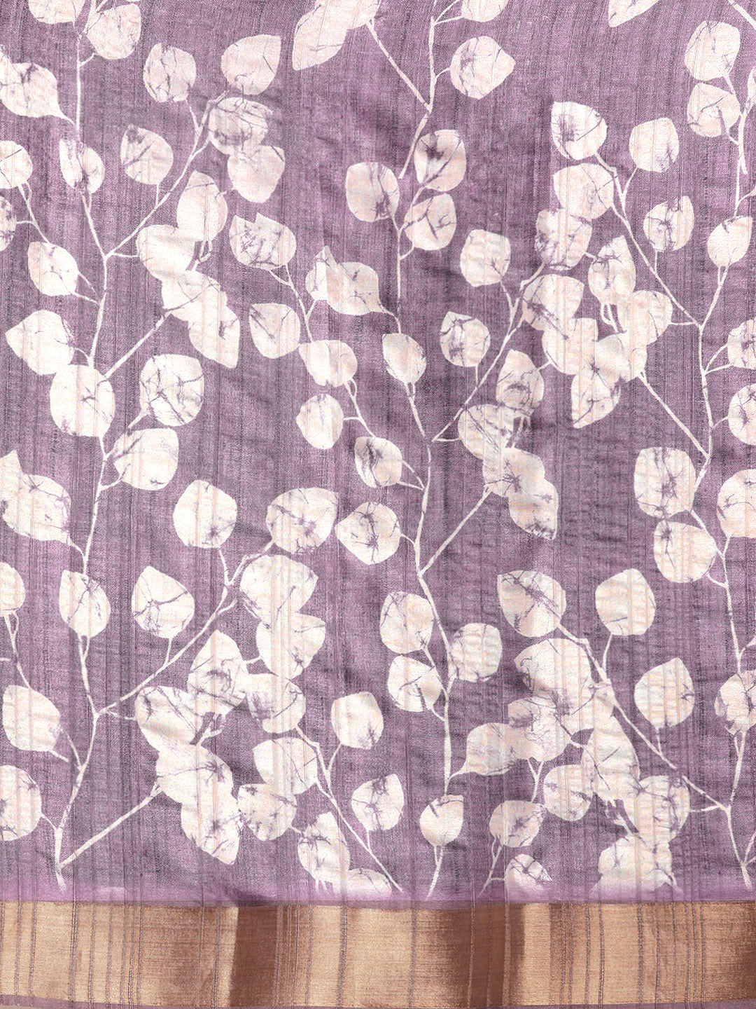 Floral Print Soft Silk Zari Woven Saree