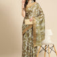 Floral Print Soft Silk Zari Woven Saree