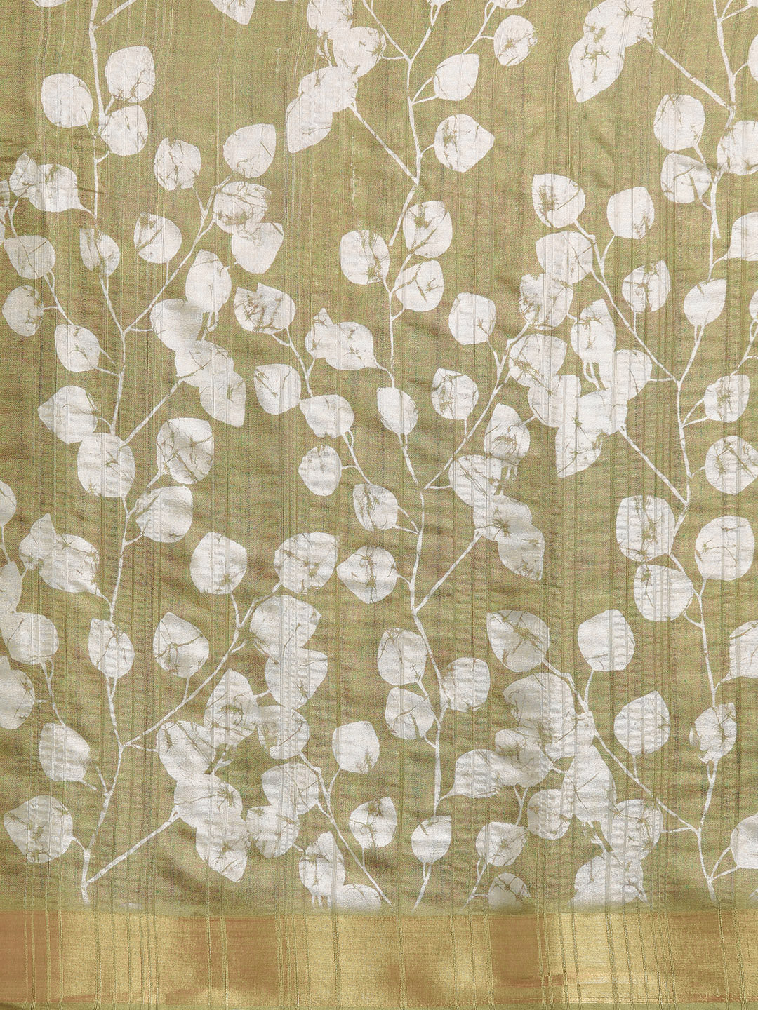 Floral Print Soft Silk Zari Woven Saree