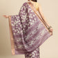 Floral Print Soft Silk Zari Woven Saree