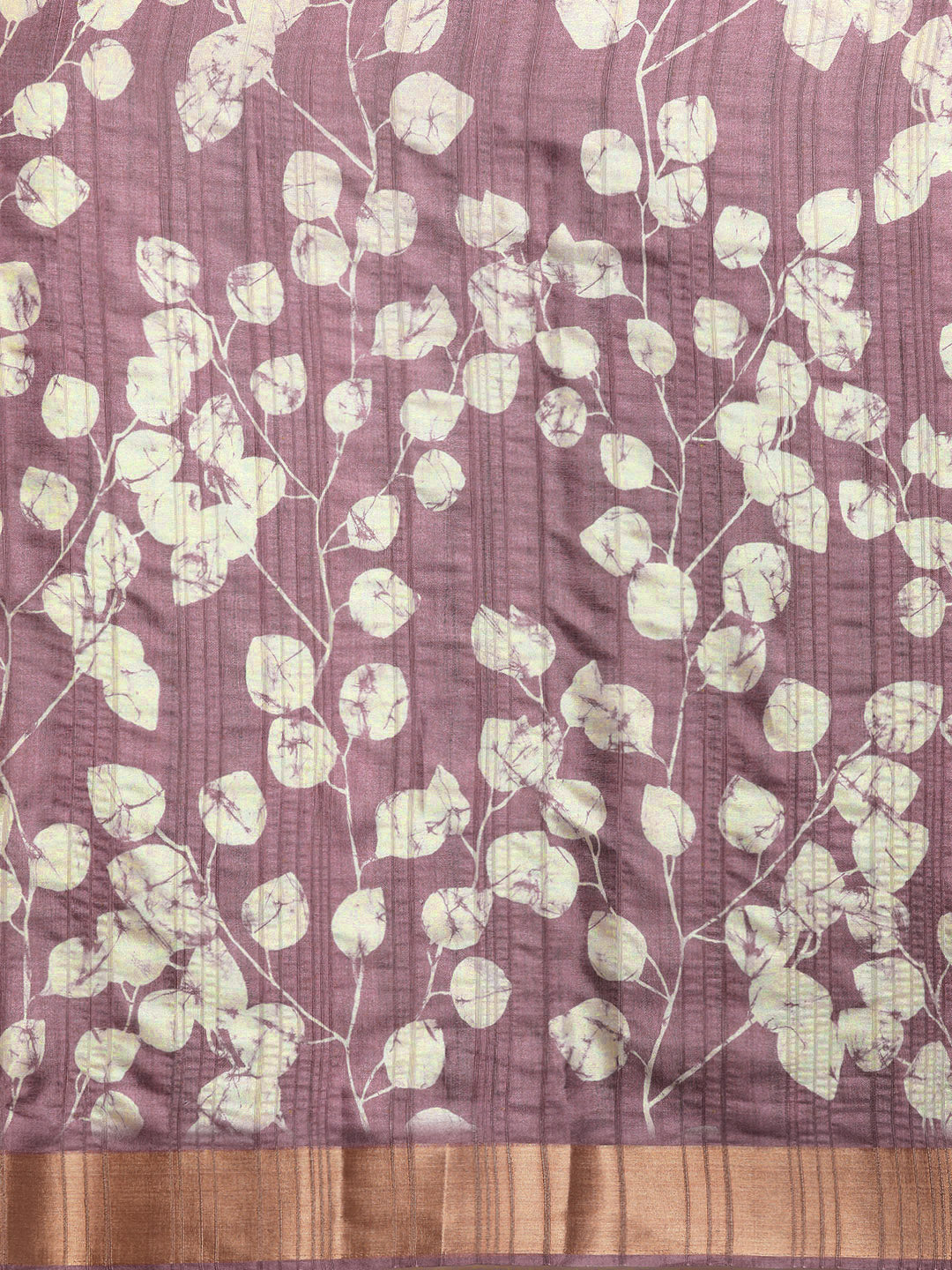 Floral Print Soft Silk Zari Woven Saree