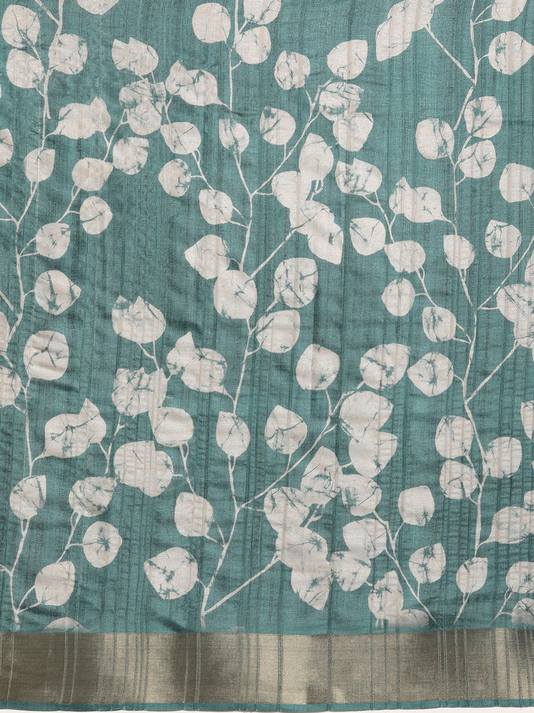 Floral Print Soft Silk Zari Woven Saree