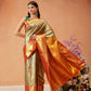 Pure Silk Royal Kanchipuram Pattu Multicolor Regal Weave Saree